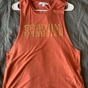 Spiritual gangster muscle tank